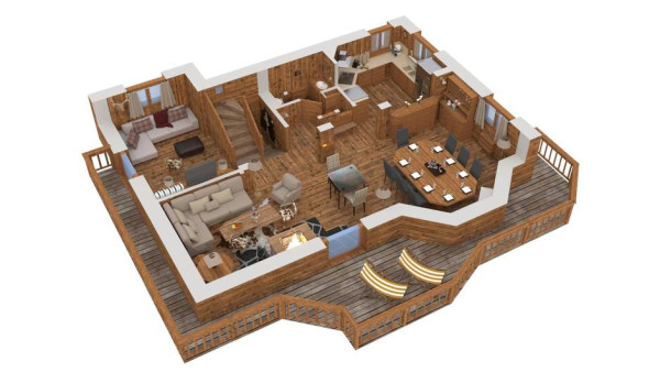 villa in Courchevel : Rent this authentic mountain chalet in the District of Plantret. - Photo 17