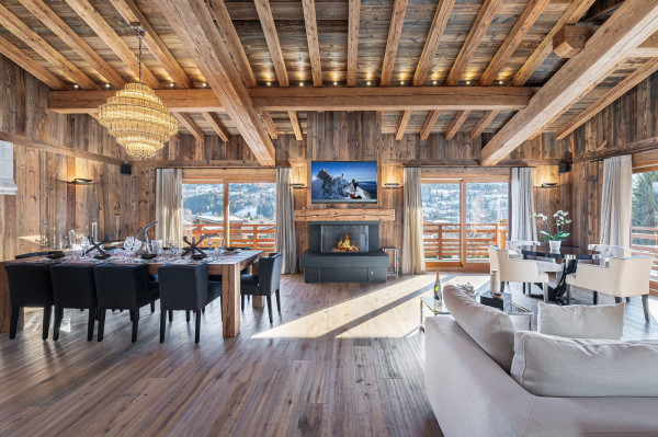 villa in Megeve : Rent this lovely family chalet for 10 guests with a large wellness area in Megeve, le Jaillet. - Photo 4