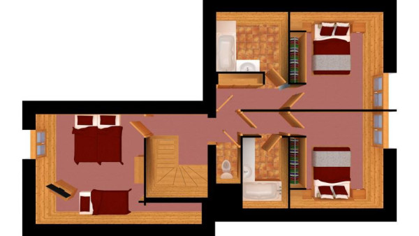 villa in Meribel : Rent this traditional chalet on the slopes for 12 guests in Méribel Le Raffort. - Photo 13