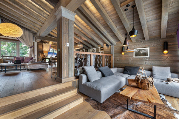 villa in Courchevel : Rent this 6 bedrooms chalet in Belvedere with a large well ness area. - Photo 5