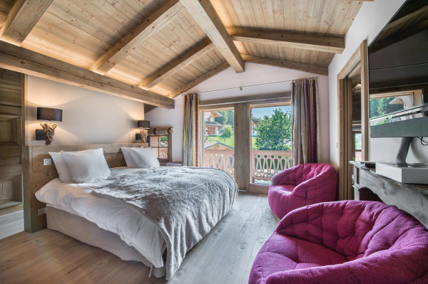 villa in Megeve : Rent this charming chalet fully renovated with contemporary decoration, 70m from the slopes in Princess area. - Photo 5