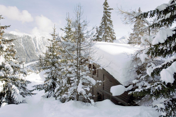 villa in Courchevel : Rent this  typically ski in ski out Savoyard mountain chalet - Photo 1