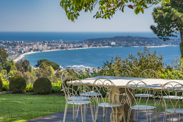 villa in Cannes : Rent this 8 bedrooms with an amazing view of  the Cap d'Antibes and Golfe Juan bay. - Photo 4