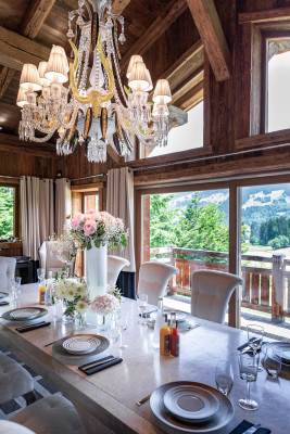 villa in Megeve : Rent exceptional Chalet with view of Mont Blanc - Photo 8