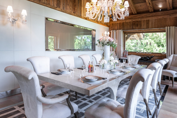 villa in Megeve : Rent exceptional Chalet with view of Mont Blanc - Photo 7