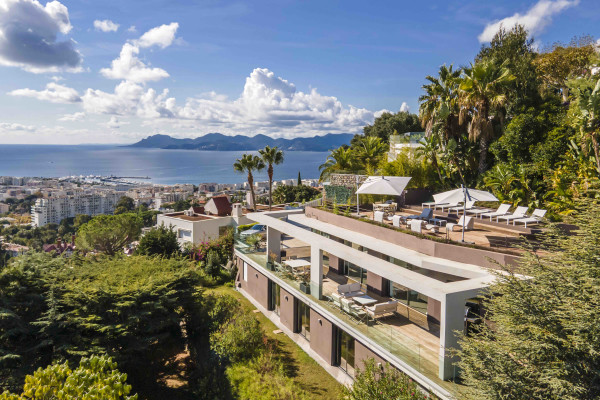 villa in Cannes : Rent beautiful 4 bedrooms with sea view - Photo 28