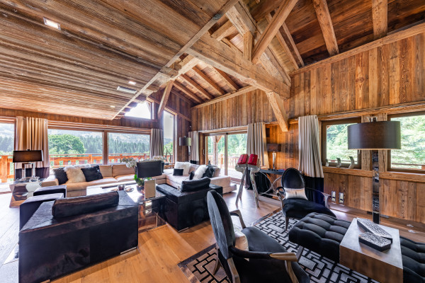 villa in Megeve : Rent exceptional Chalet with view of Mont Blanc - Photo 4