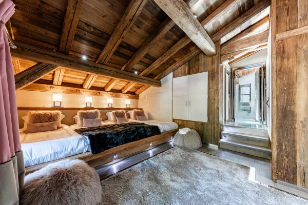 villa in Megeve : Rent exceptional Chalet with view of Mont Blanc - Photo 11