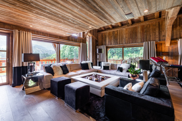 villa in Megeve : Rent exceptional Chalet with view of Mont Blanc - Photo 5