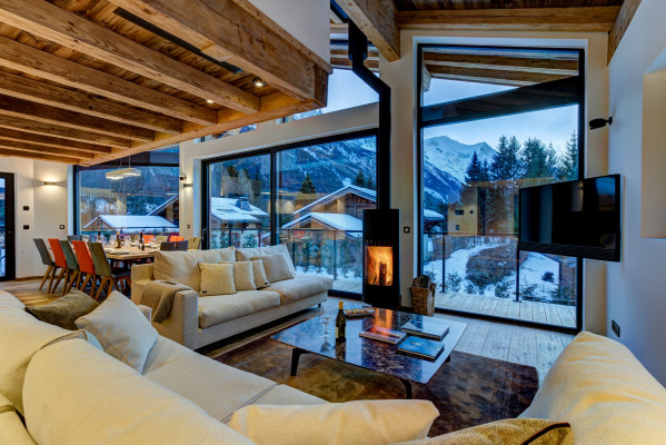 villa in Chamonix : Rent superb 5-bedroom chalet in Chamonix with indoor swimming pool - Photo 2